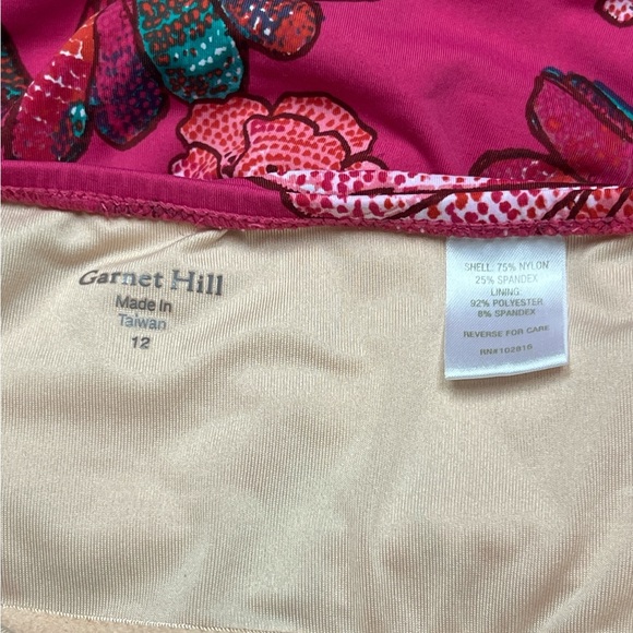 Garnet Hill Women’s Signature Halter Swim One Piece Dress Size 12 - Picture 4 of 7